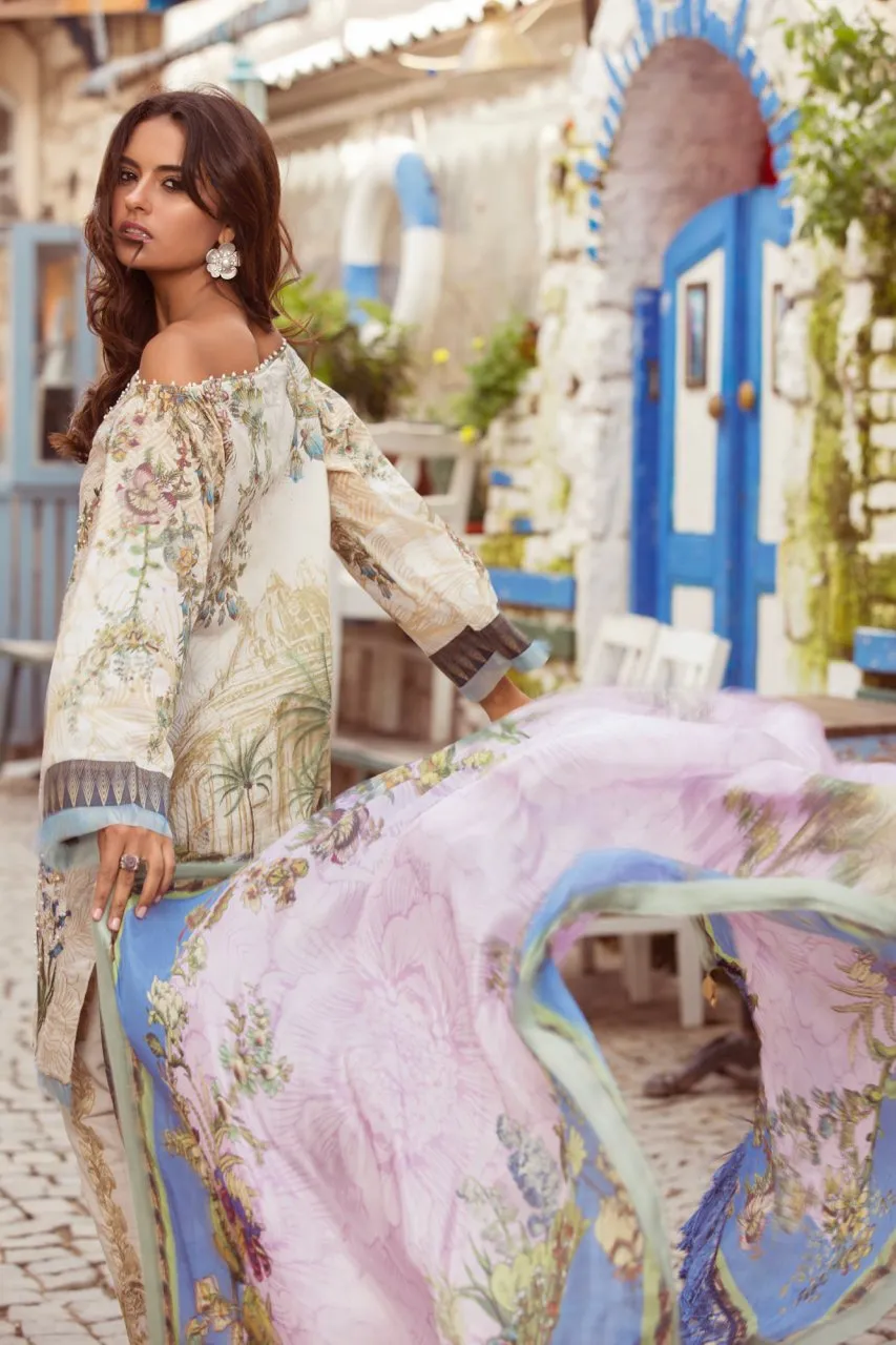 Shiza Hassan Luxury Lawn Collection '18 – Delphinium - 2B