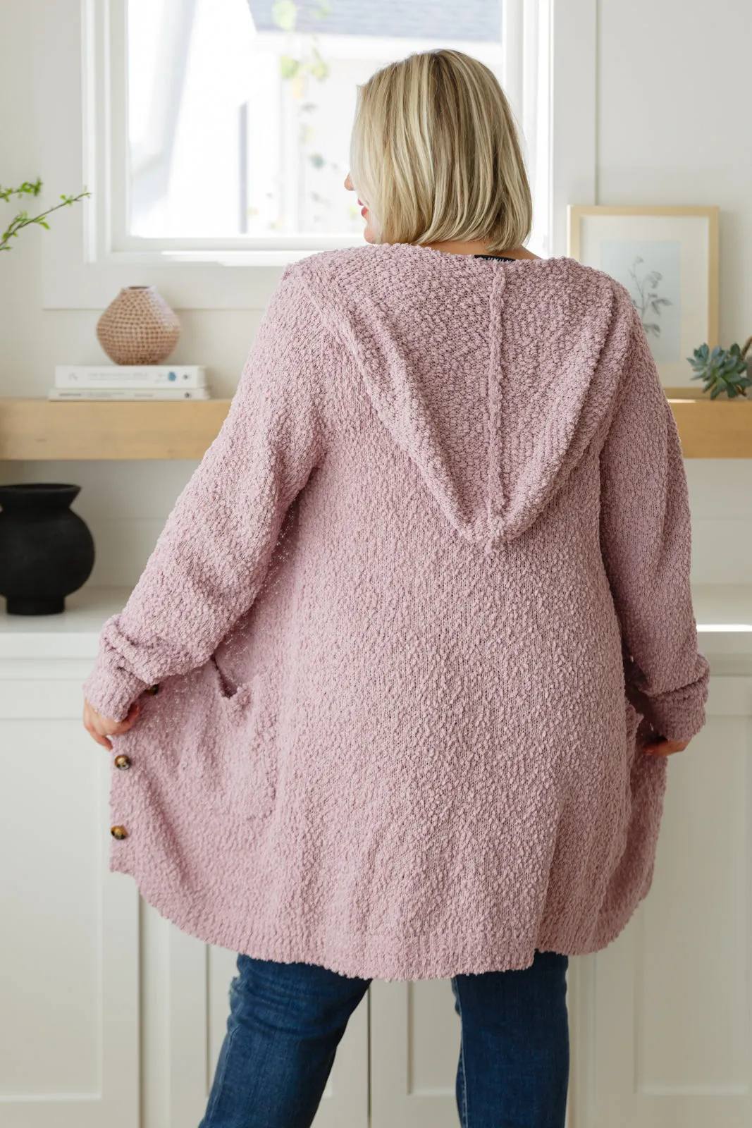 Soft Wisteria Hooded Cardigan - One Eleven North