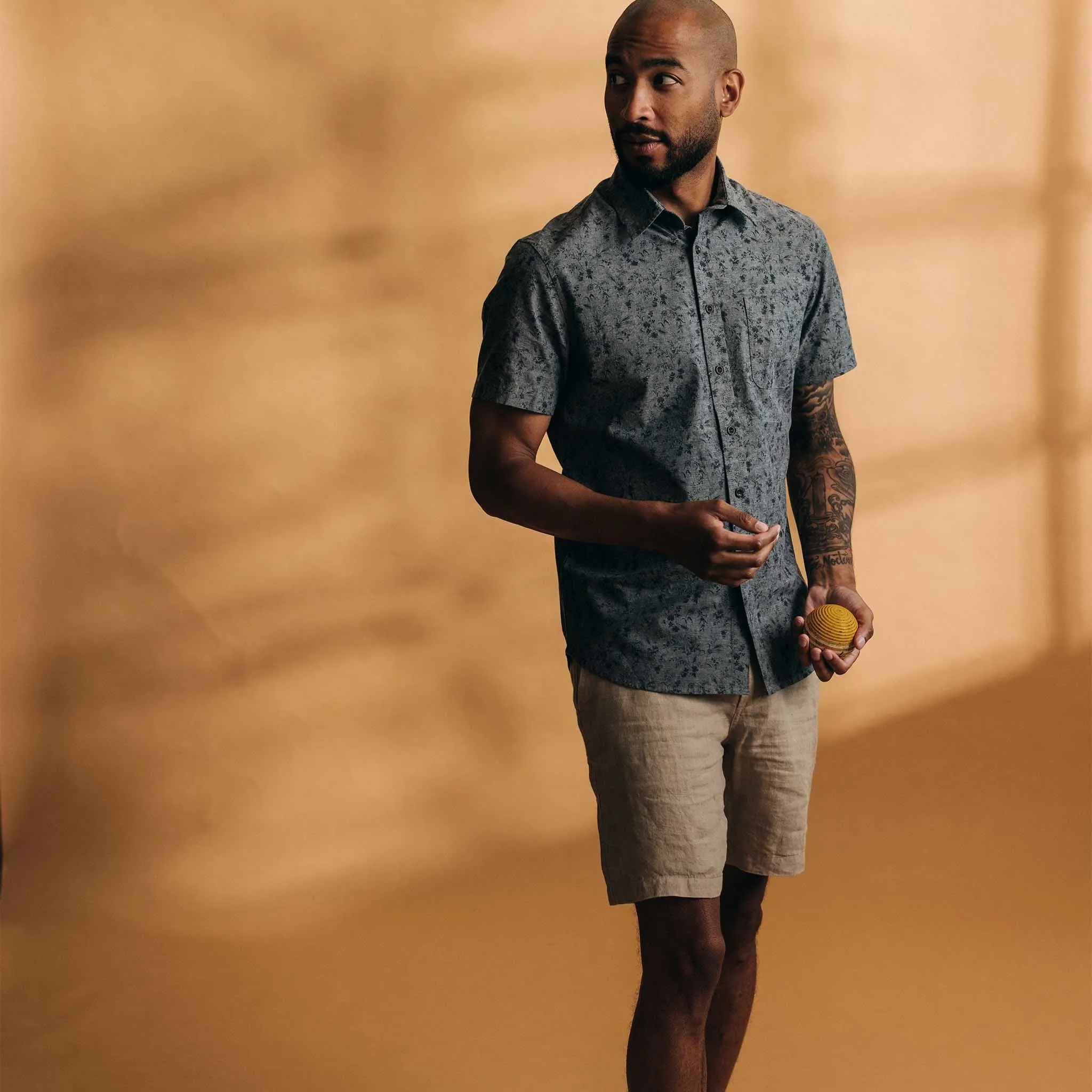 The Easy Short in Natural Linen