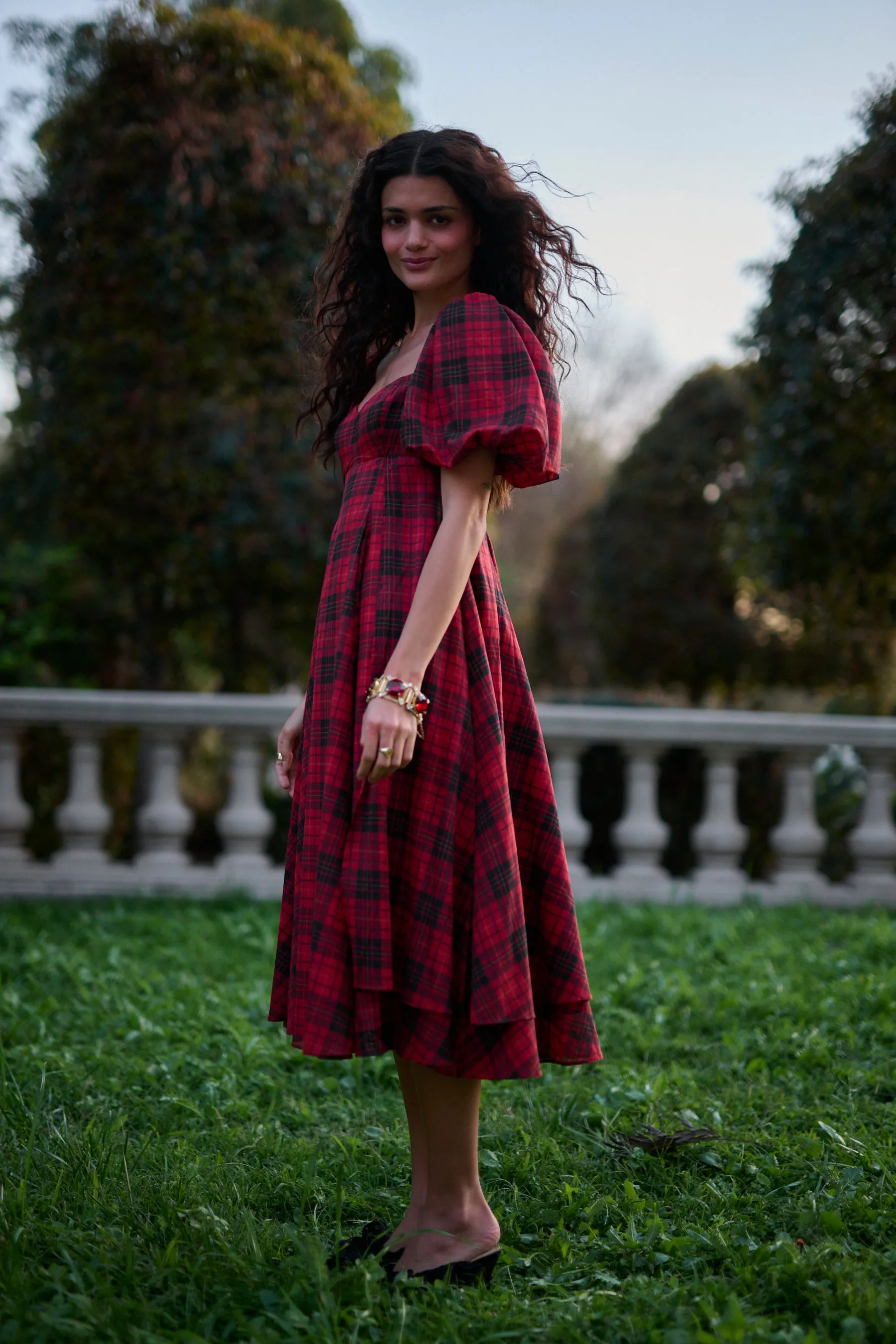 The Royal Tartan La Femme Dress