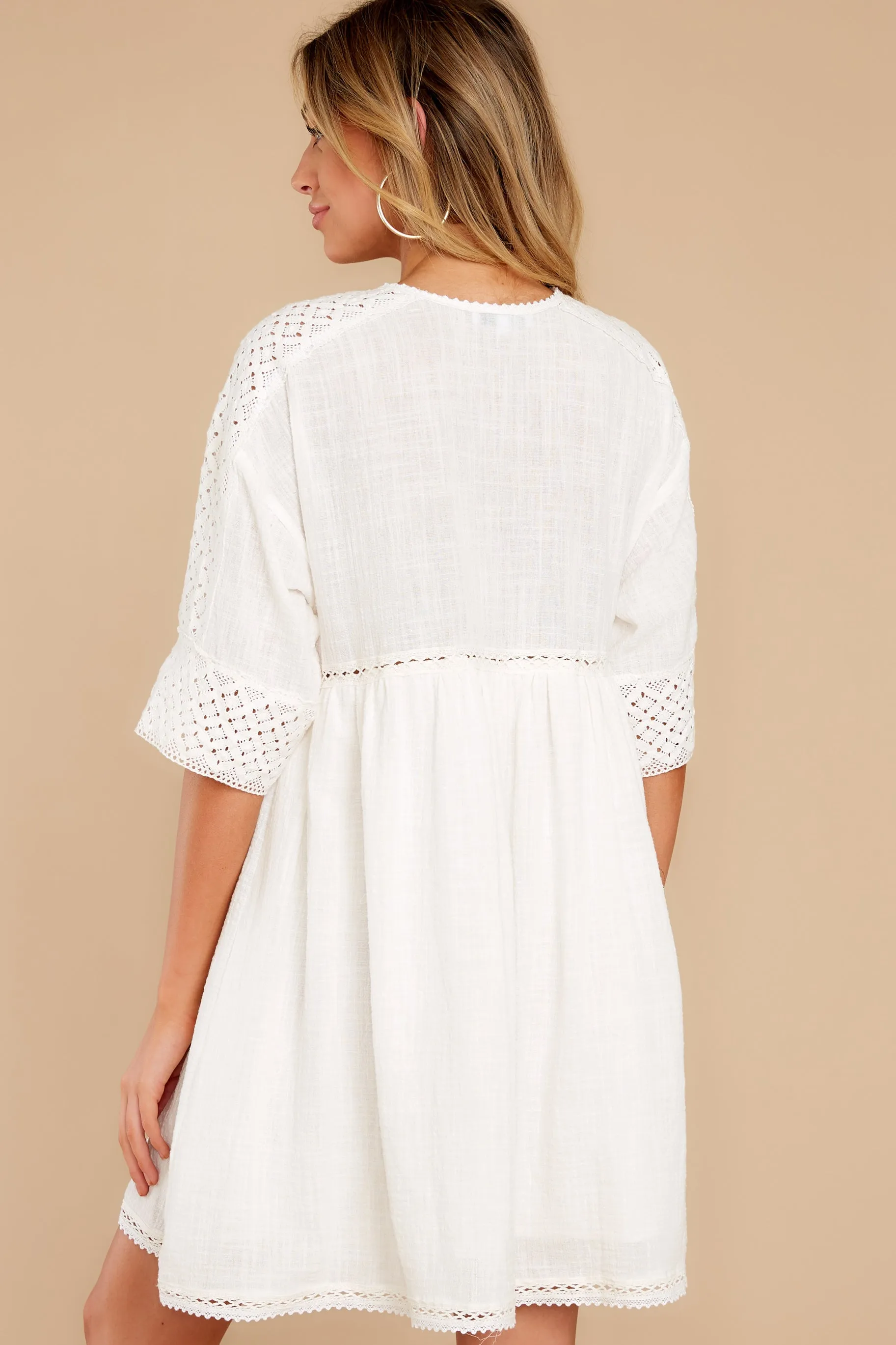 Touched By An Angel White Lace Dress