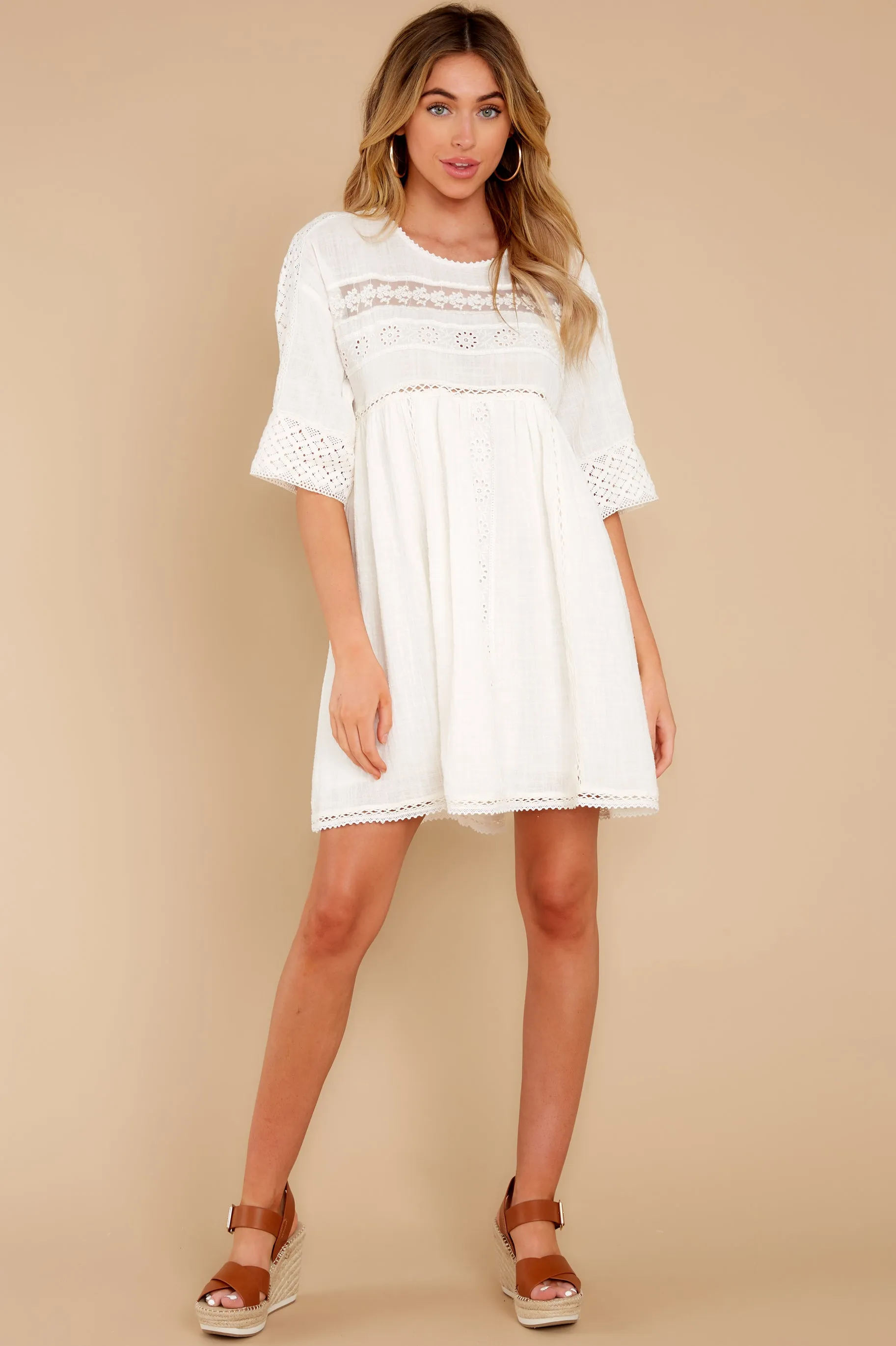 Touched By An Angel White Lace Dress