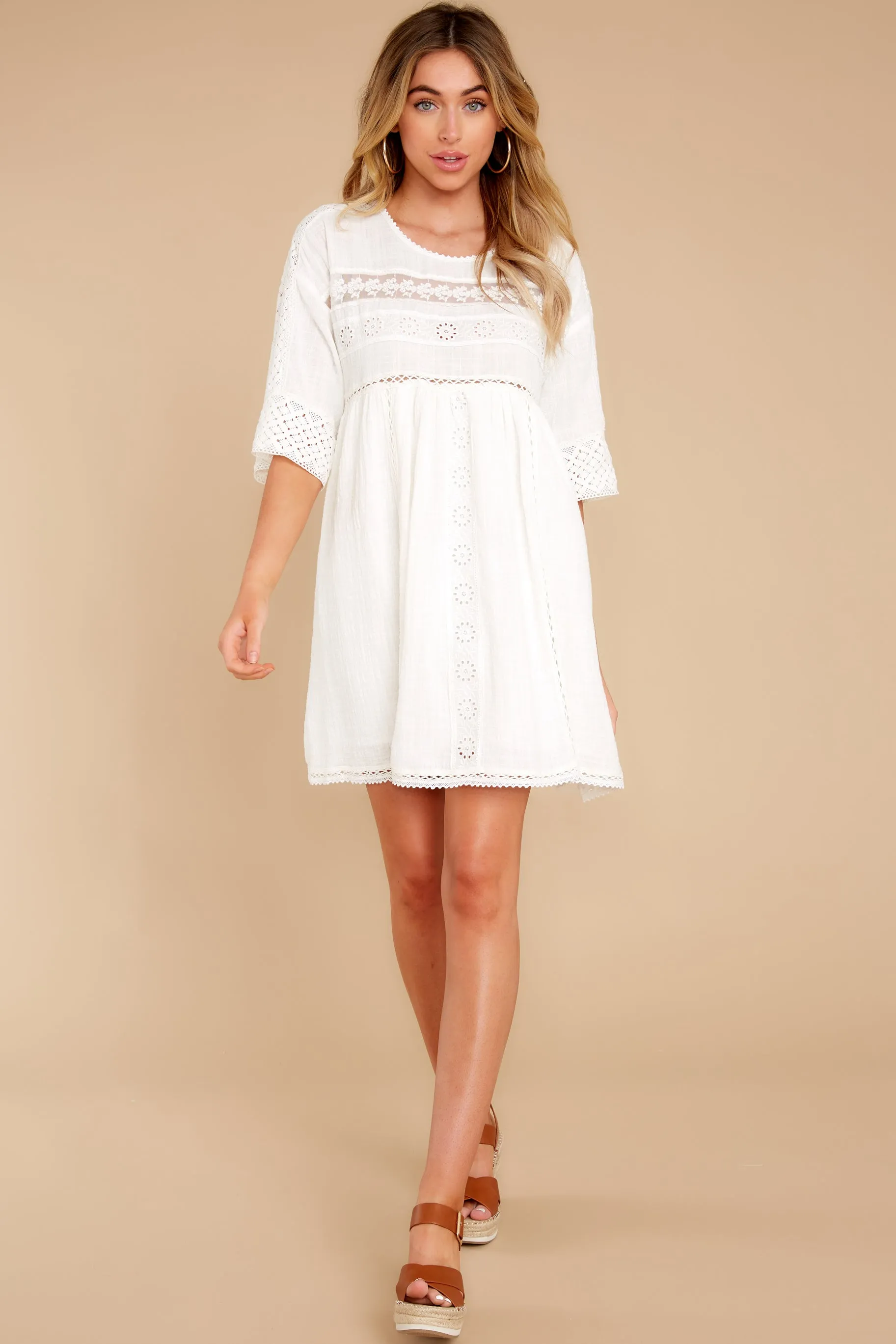 Touched By An Angel White Lace Dress