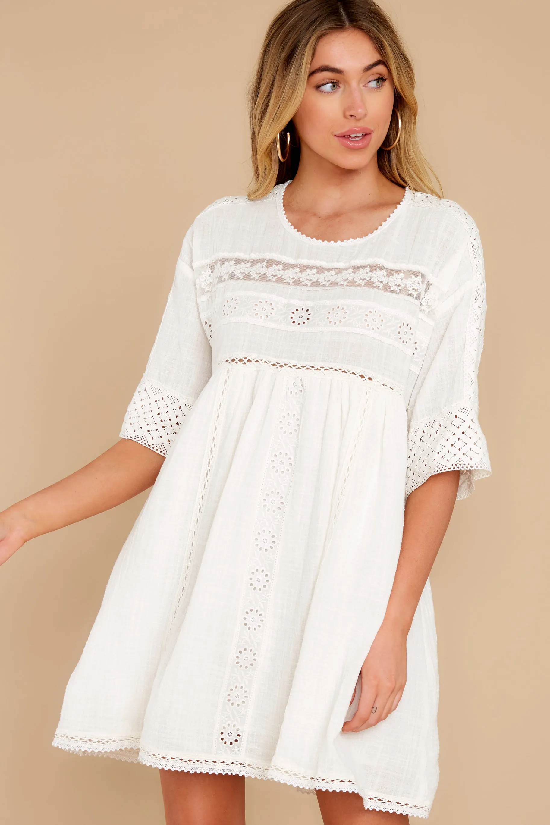 Touched By An Angel White Lace Dress