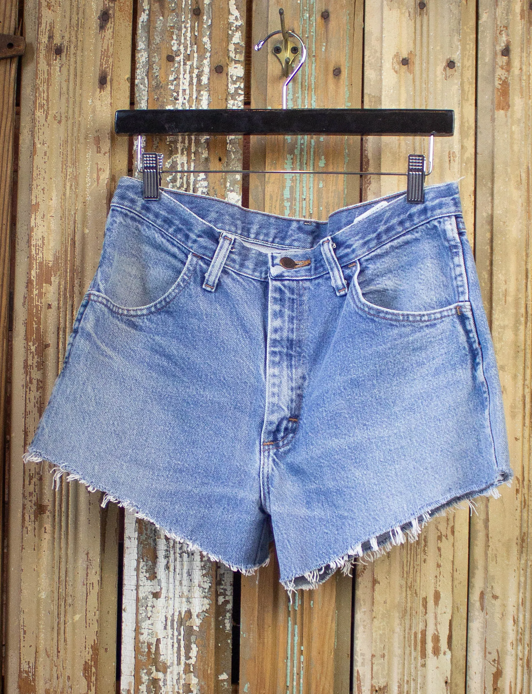 Vintage Rustler 90s Cutoff Denim Shorts Medium Wash 32w