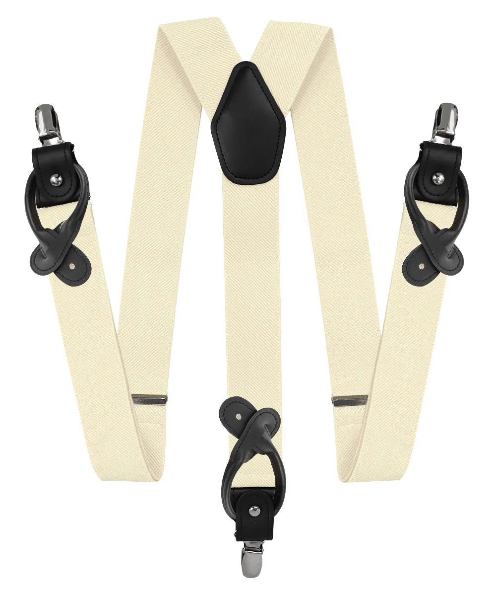 Vittorio Farina Men's Convertible Suspender in Gift Box: 70% Polyester & 30% Elastomer