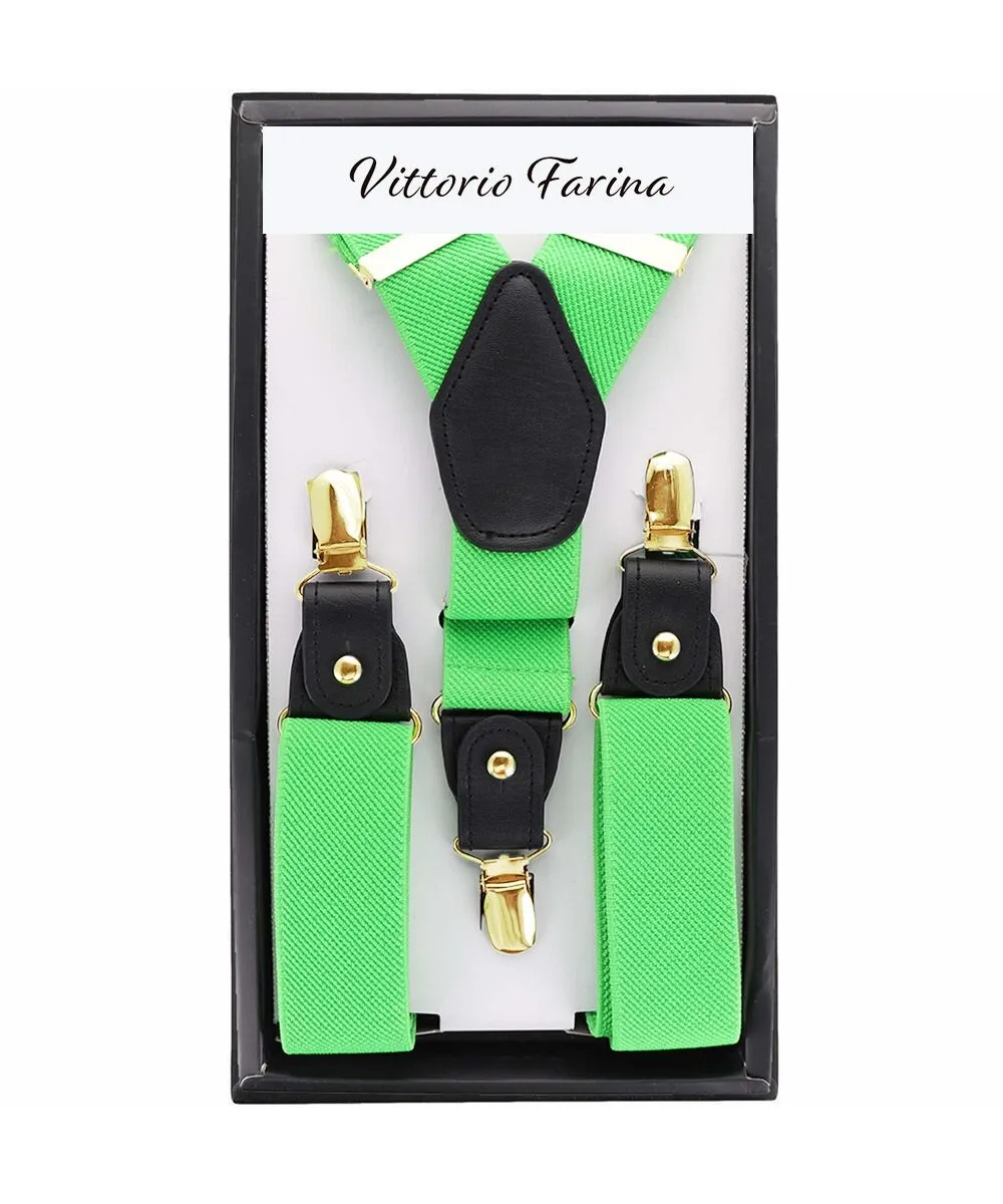 Vittorio Farina Men's Convertible Suspender in Gift Box: 70% Polyester & 30% Elastomer