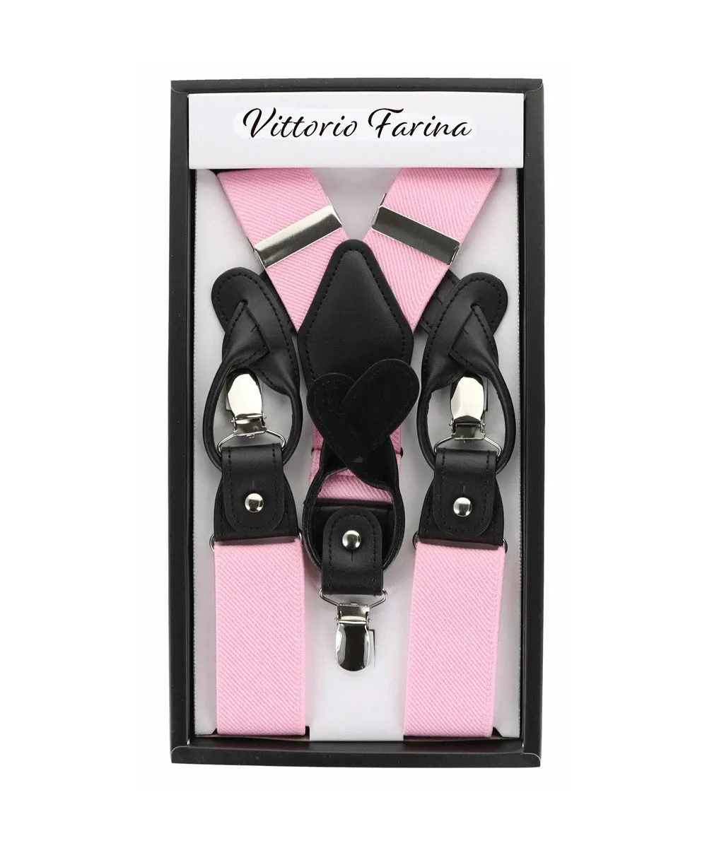 Vittorio Farina Men's Convertible Suspender in Gift Box: 70% Polyester & 30% Elastomer