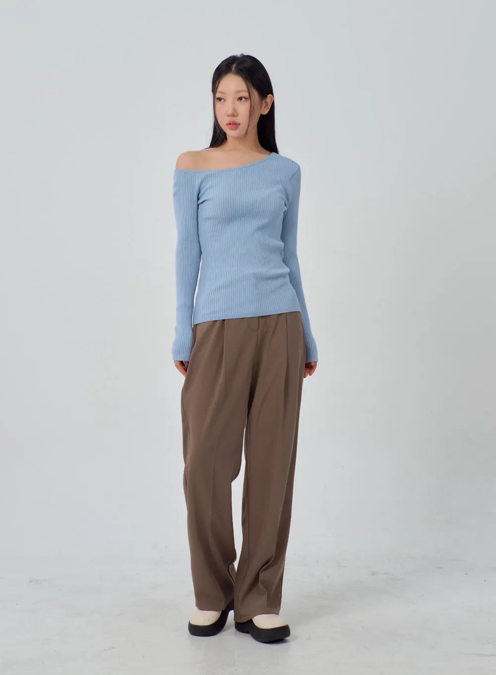 Wide Leg Tailored Pants IM315