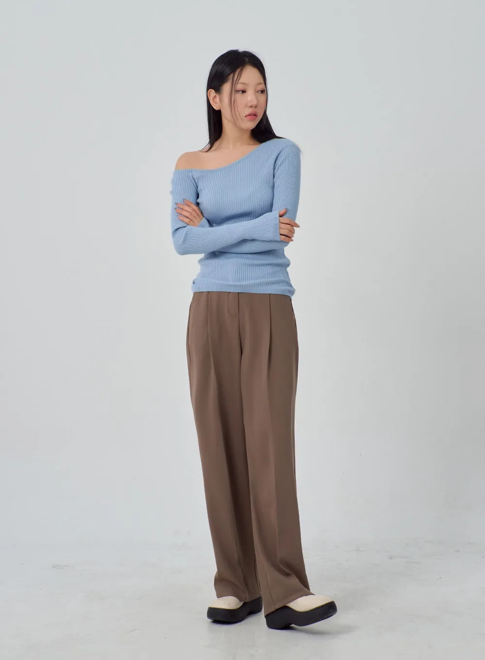 Wide Leg Tailored Pants IM315