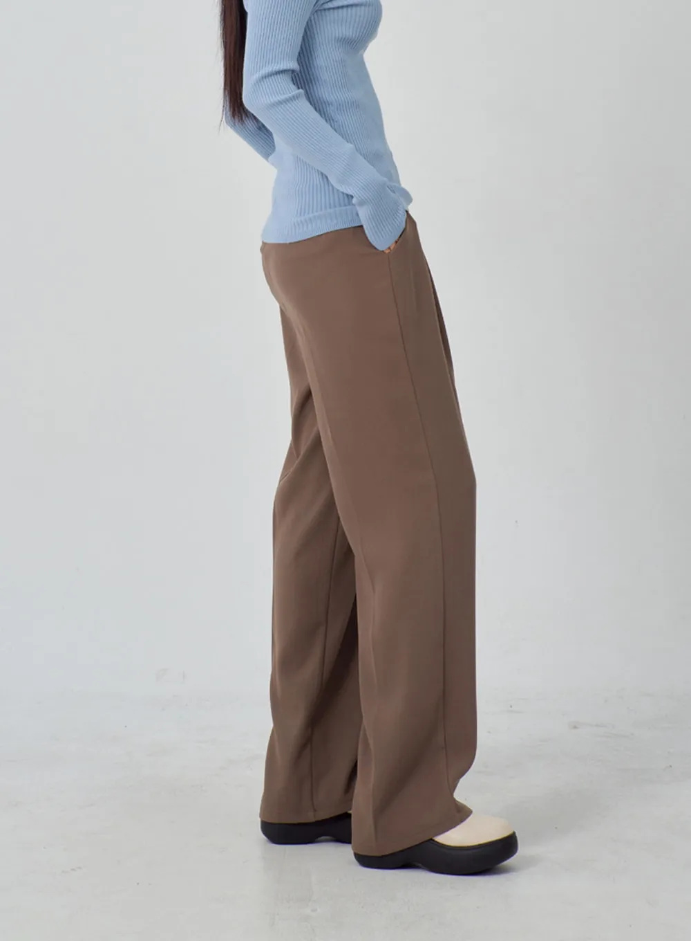 Wide Leg Tailored Pants IM315