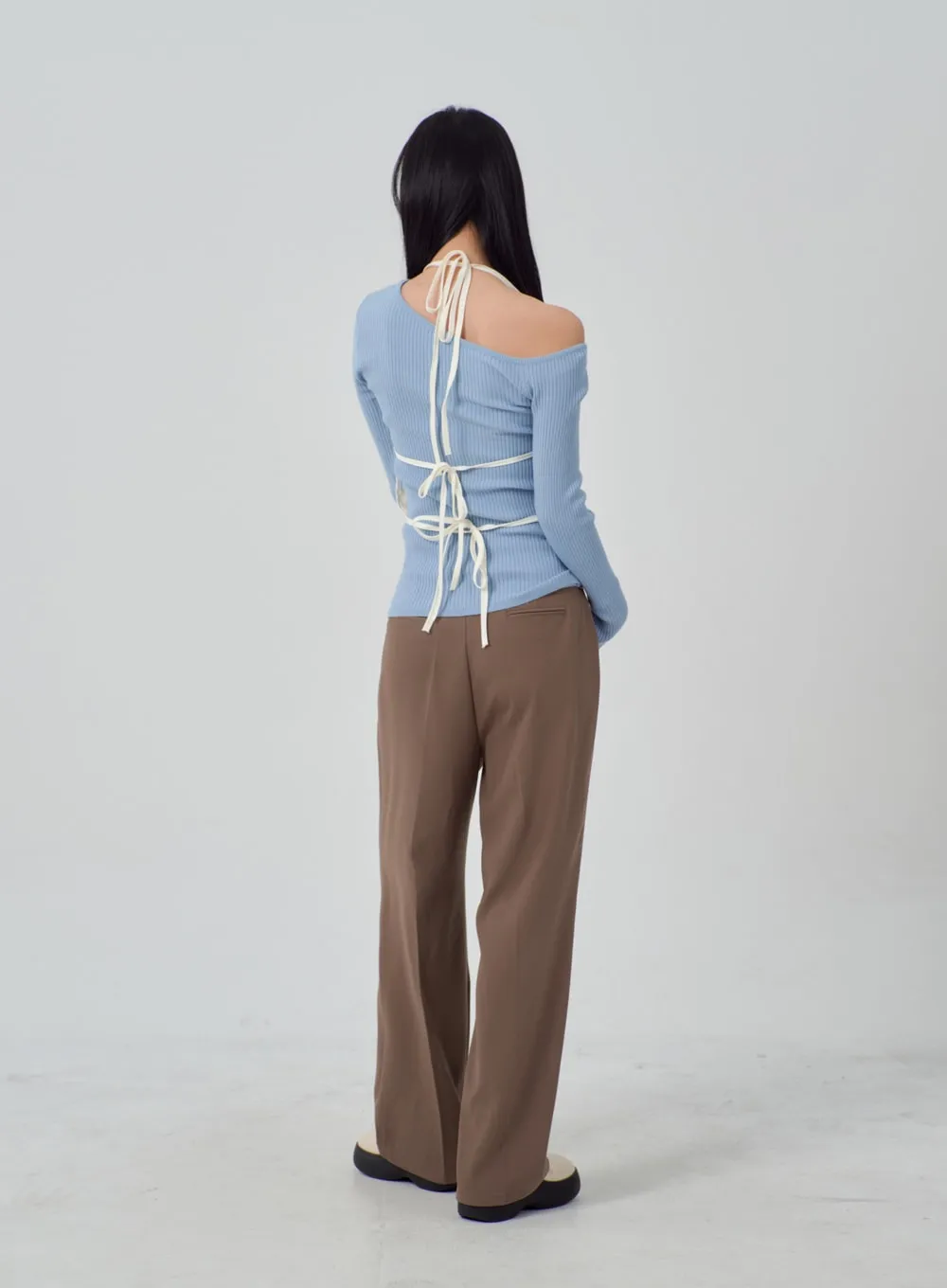 Wide Leg Tailored Pants IM315