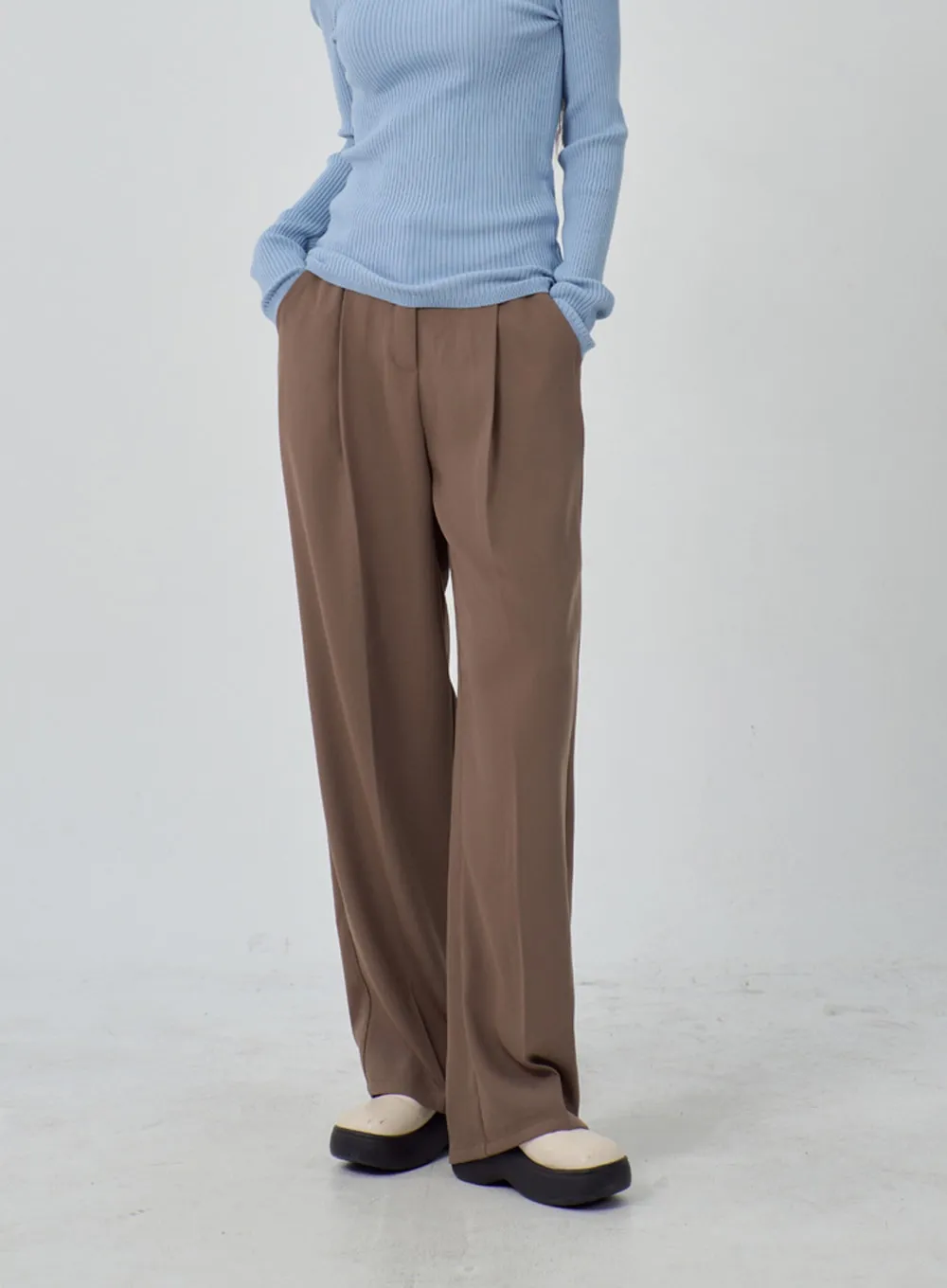 Wide Leg Tailored Pants IM315