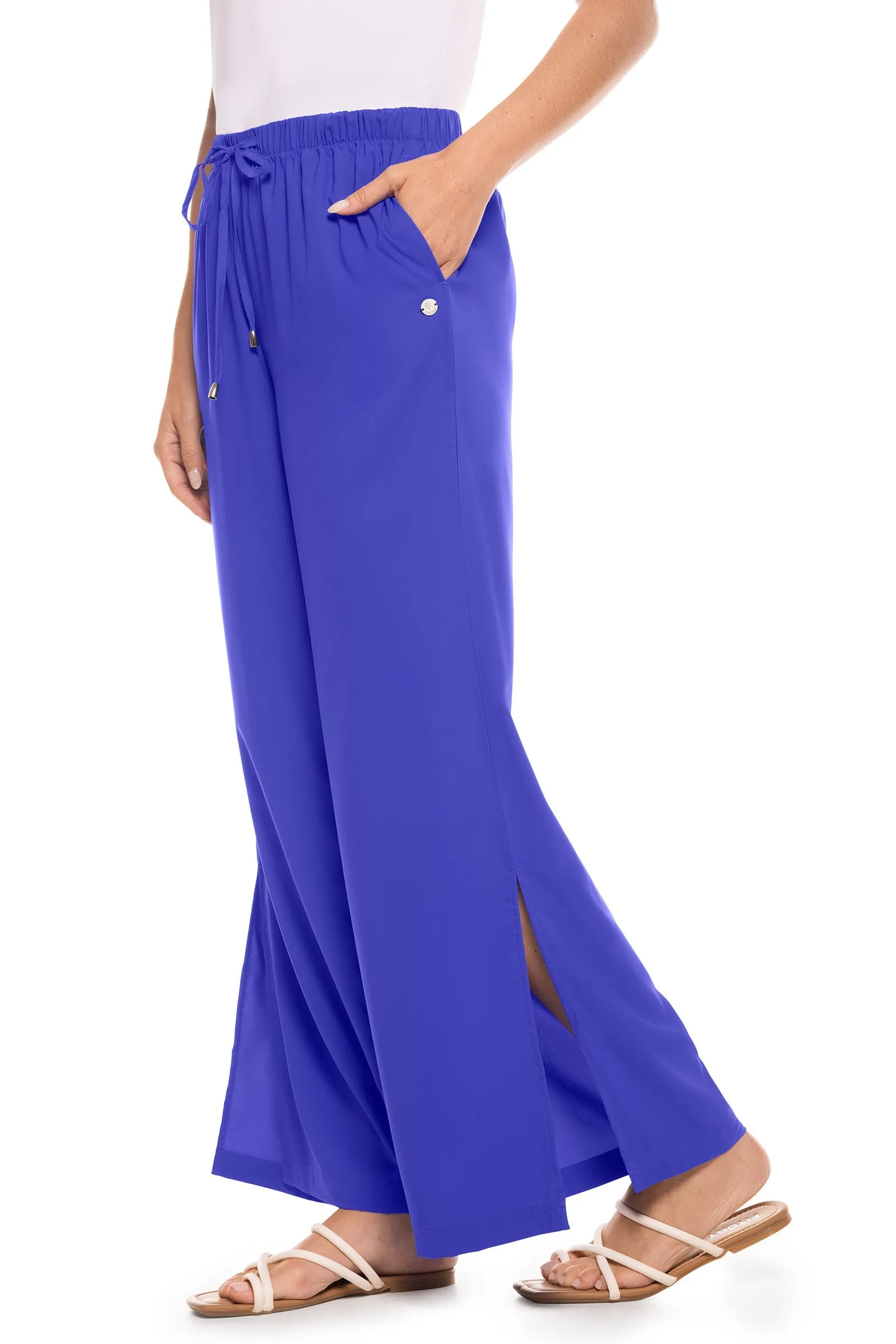 Women's Petra Wide Leg Pants  |  Baja Blue