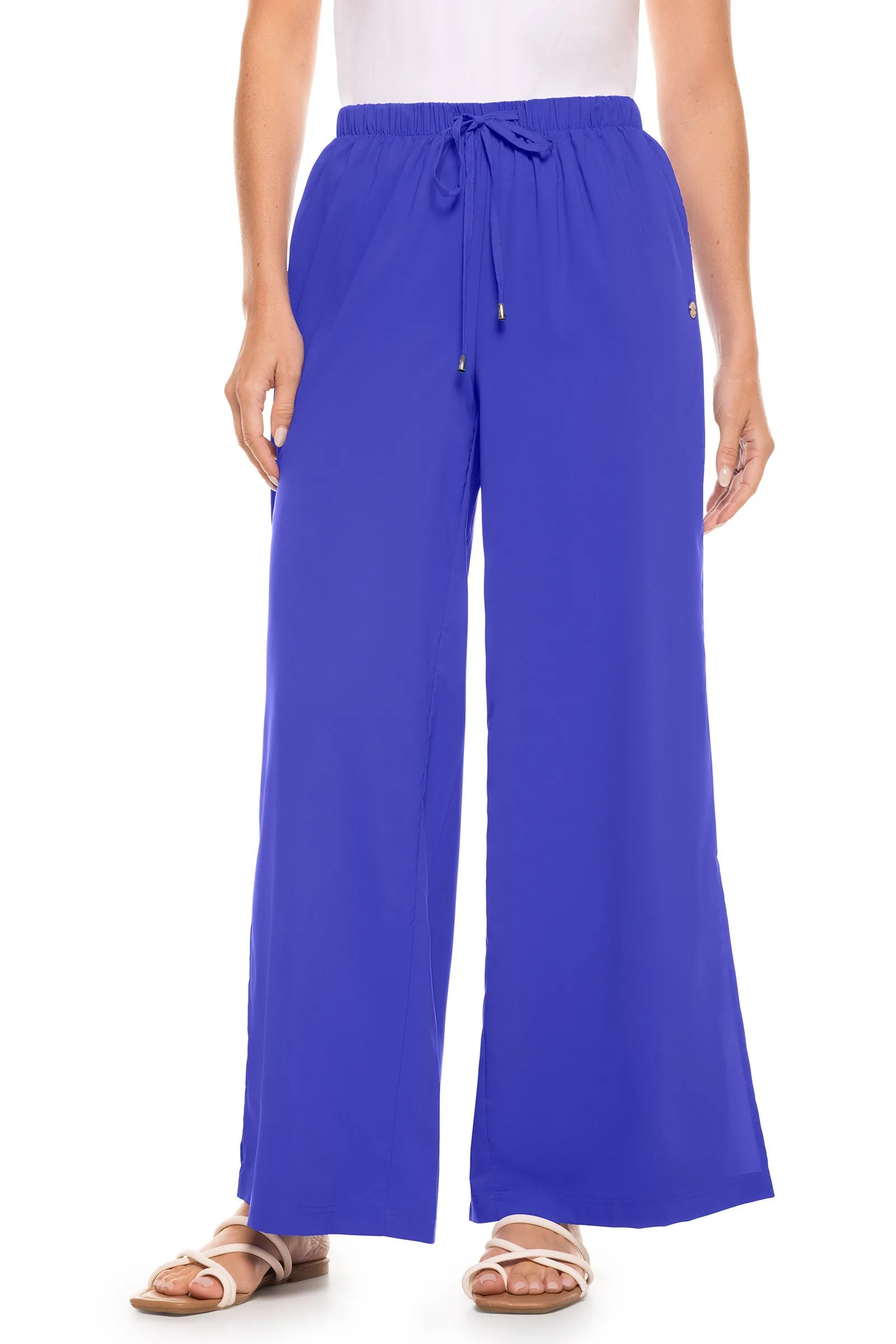 Women's Petra Wide Leg Pants  |  Baja Blue