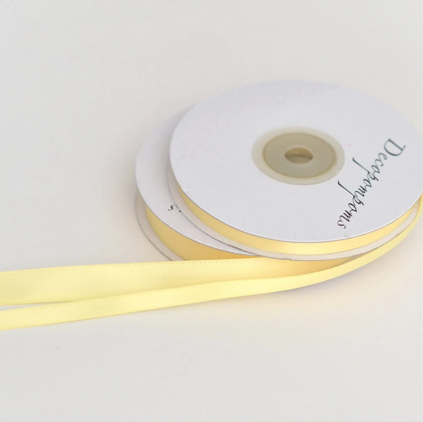 Yellow double sided satin ribbon 6mm / 10mm 25 meters full roll high quality Lemon Gift wrap, crafts, decorations, sewing Active Restock requests: 0